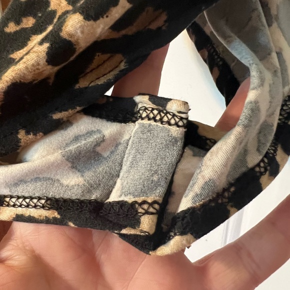 Small leopard cheetah snakeskin bodysuits spaghettis straps EUC nwt gaze lot two - Picture 7 of 12